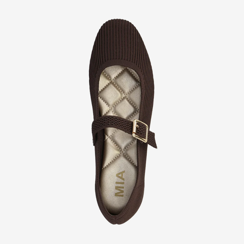 Brita - Mary Jane Flat (Chocolate Brown)