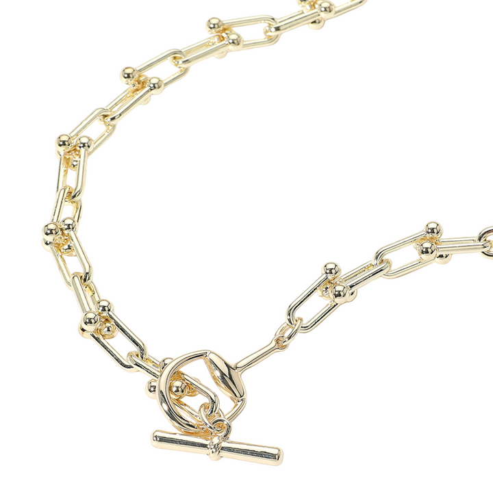 Daphne - Chunky Chain Link Toggle Necklace