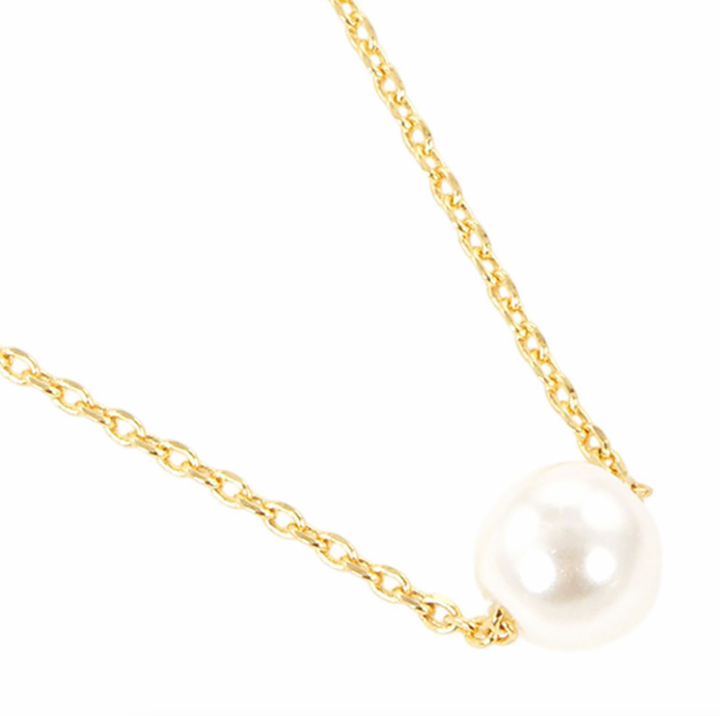 Vivian - Pearl Pendant Necklace (Gold)