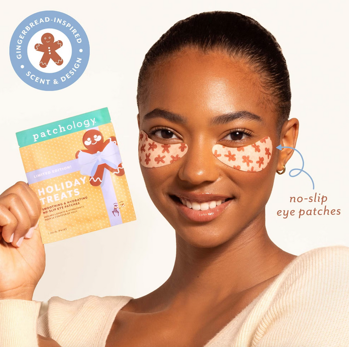 Holiday Treats Eye Patches - Gingerbread
