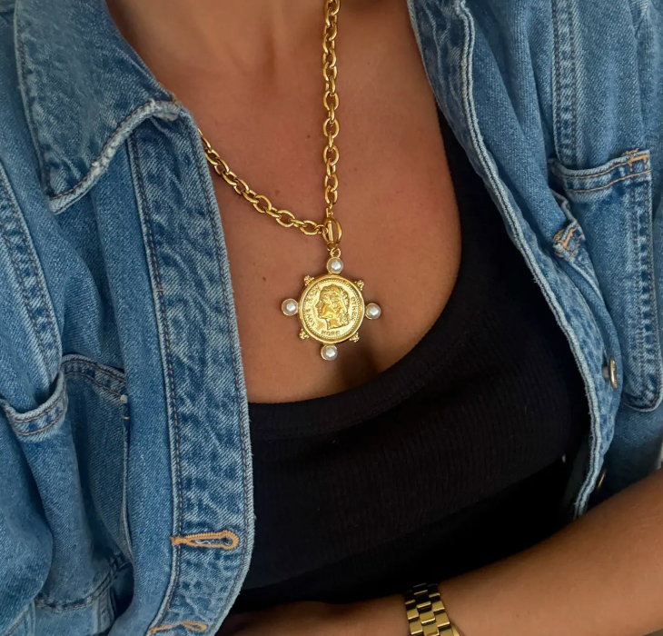 CHANSUTT - Pearl Coin Necklace