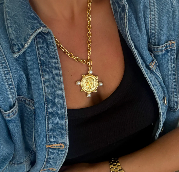 CHANSUTT - Pearl Coin Necklace