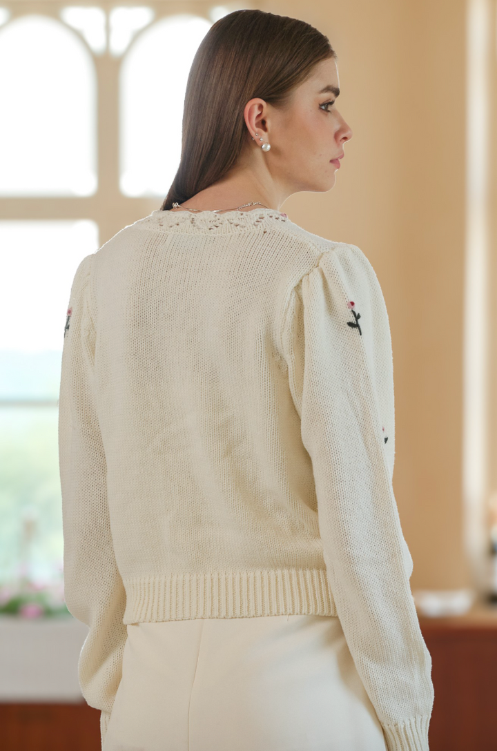 Rosie - Floral Button Up Cardigan
