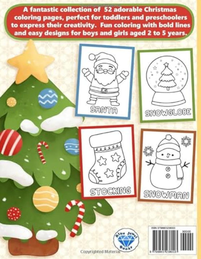 Christmas Coloring Book For Toddlers