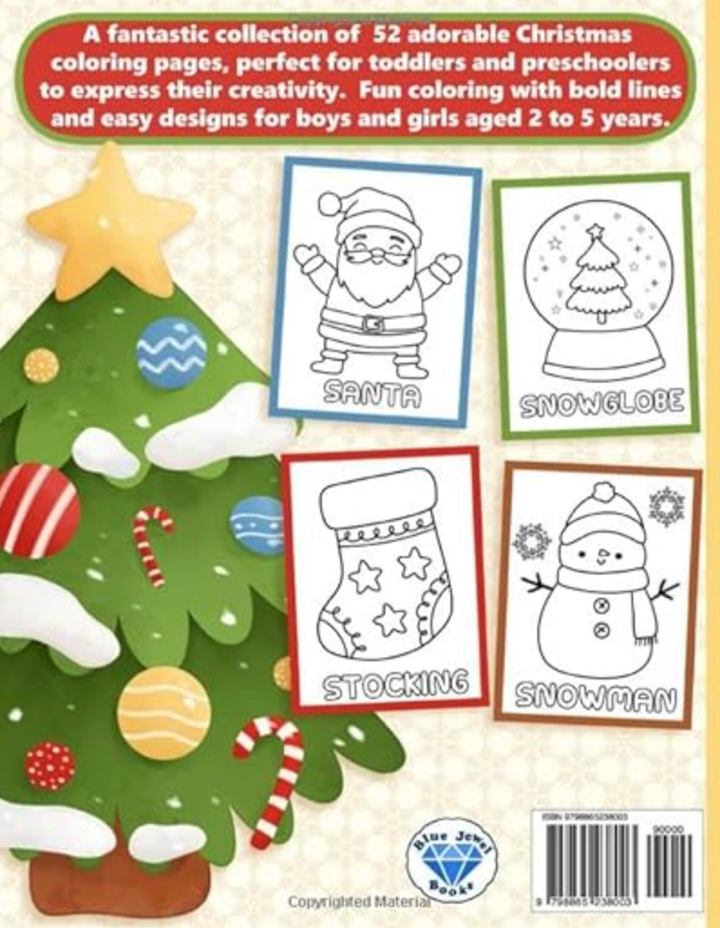 Christmas Coloring Book For Toddlers