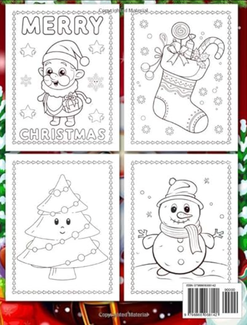 Christmas Coloring Books For Toddler
