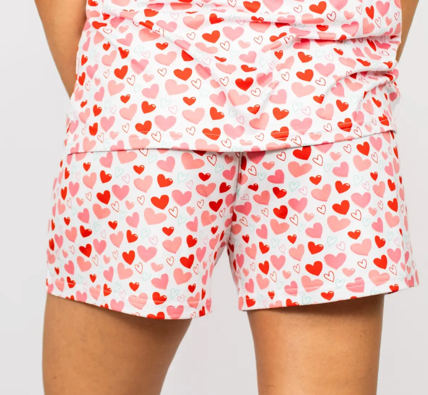 All You Need Is Love Pajama Short Set