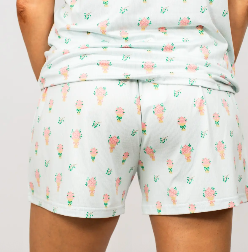 Love Blooms Here Sleep Short Set