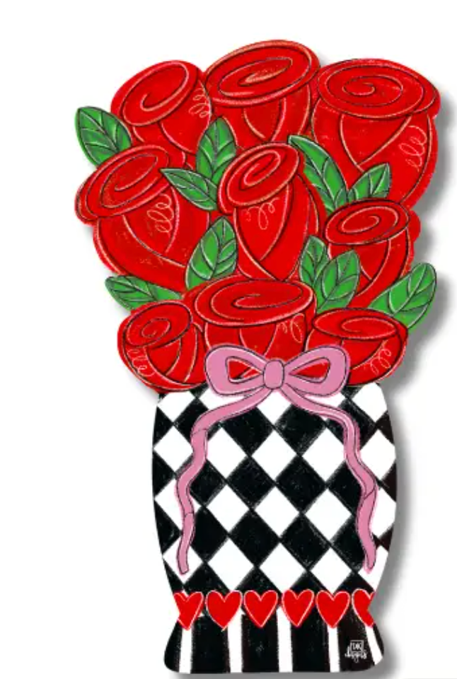 Mini Door Attachment - Rose Vase