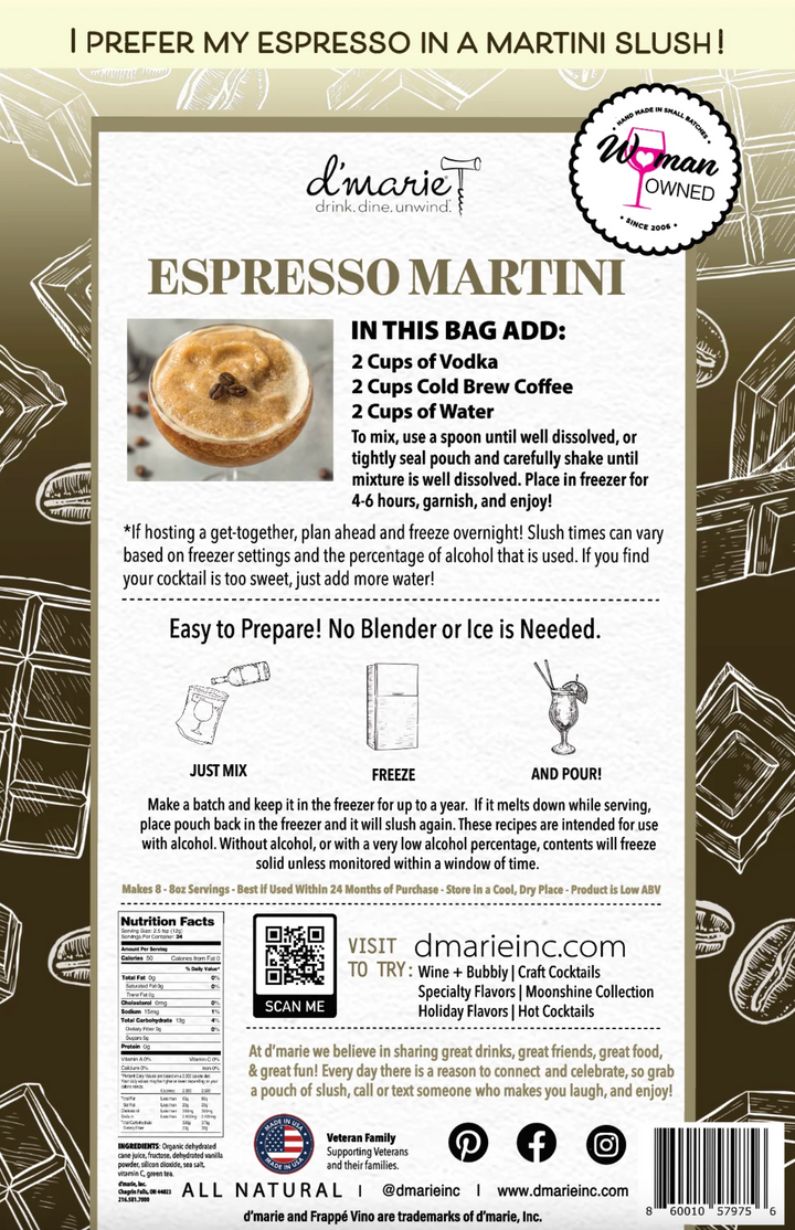 d'Marie - Espresso Martini Slush Mix