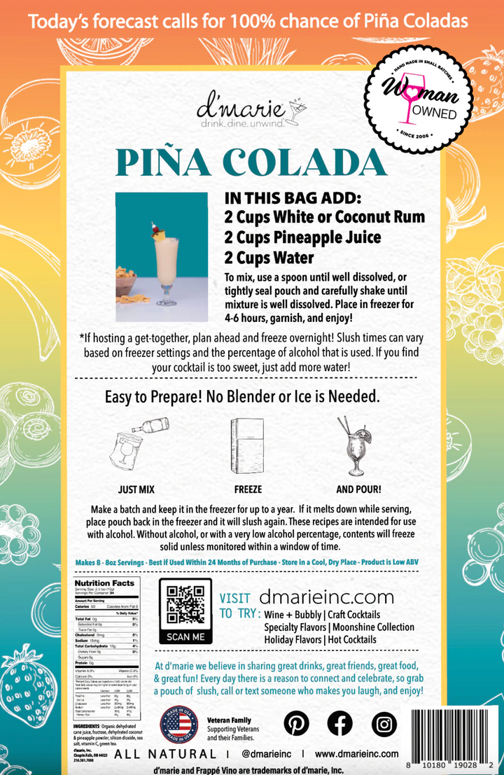 d'Marie - Pina Colada Slush Mix