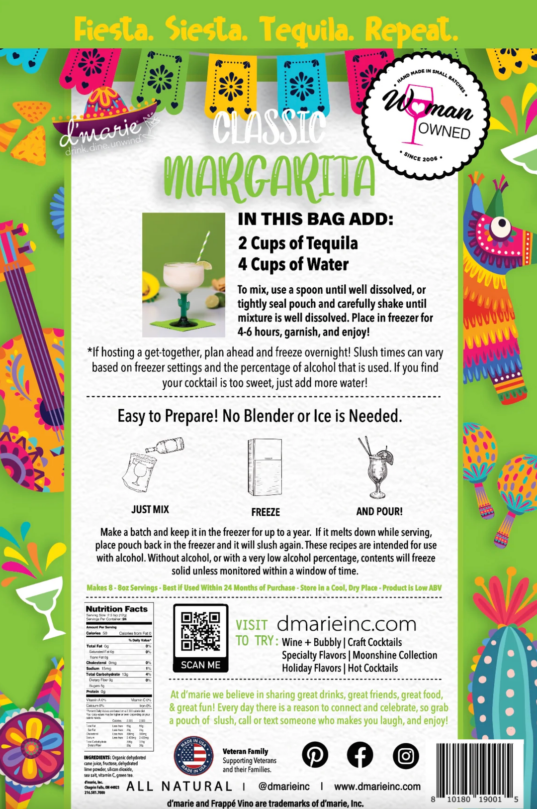 d'Marie - Classic Margarita Slush Mix