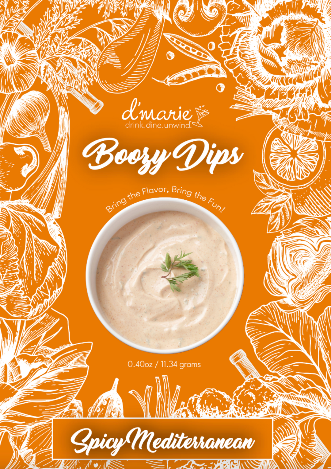 d'Marie - Boozy Dip - Spicy Mediterranean