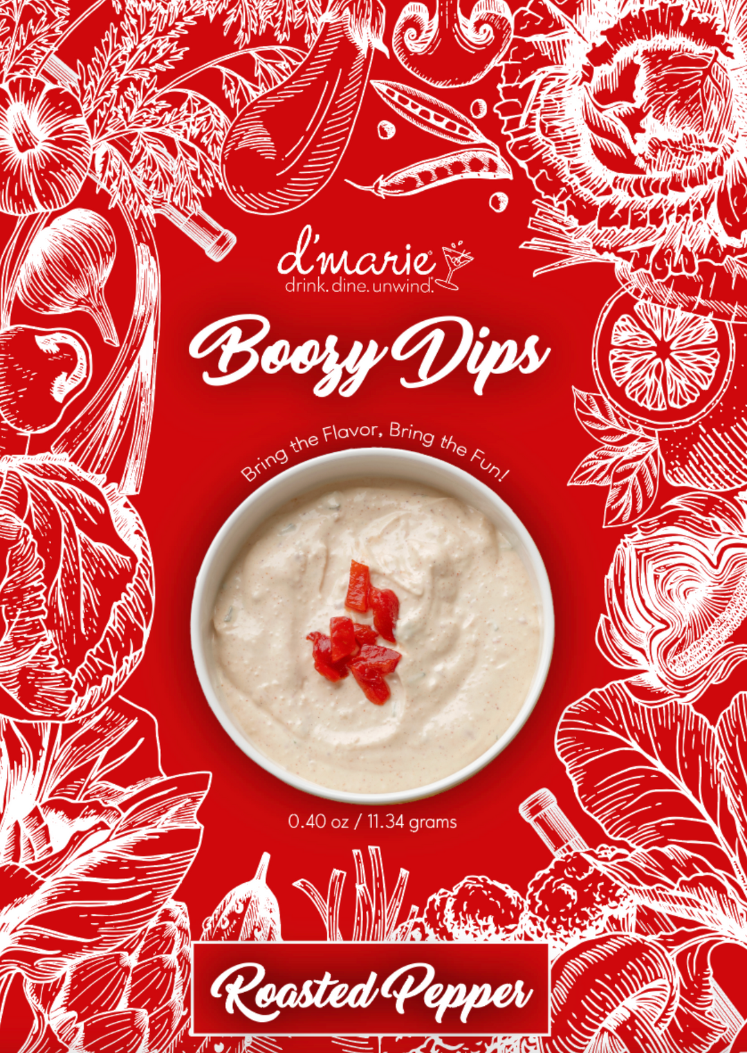 d'Marie - Boozy Dip - Roasted Pepper