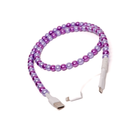 Phone Charging Cable - Purple Pearlized