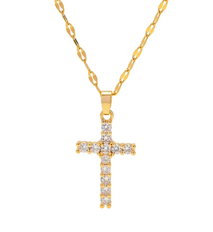 CHANSUTT - Sparkle Cross Necklace