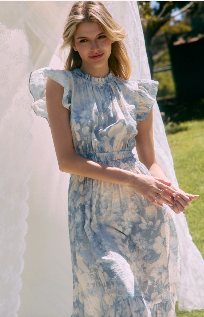 green emerald velvet dress The Flower Hour - Resort Dress Navy / XXL main image 1