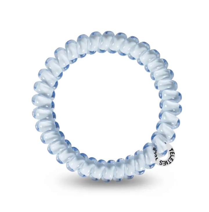 Teleties - Washed Denim Spiral Hair Coils (Small)