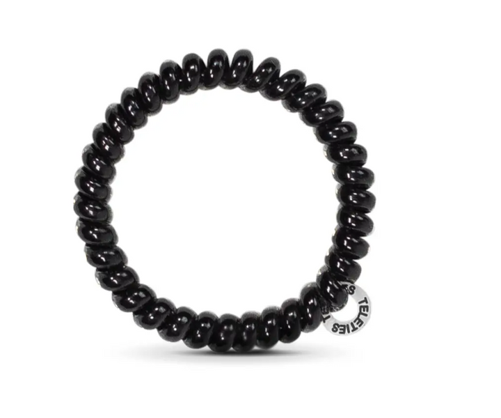 Teleties - Jet Black Spiral Hair Coils (Small)