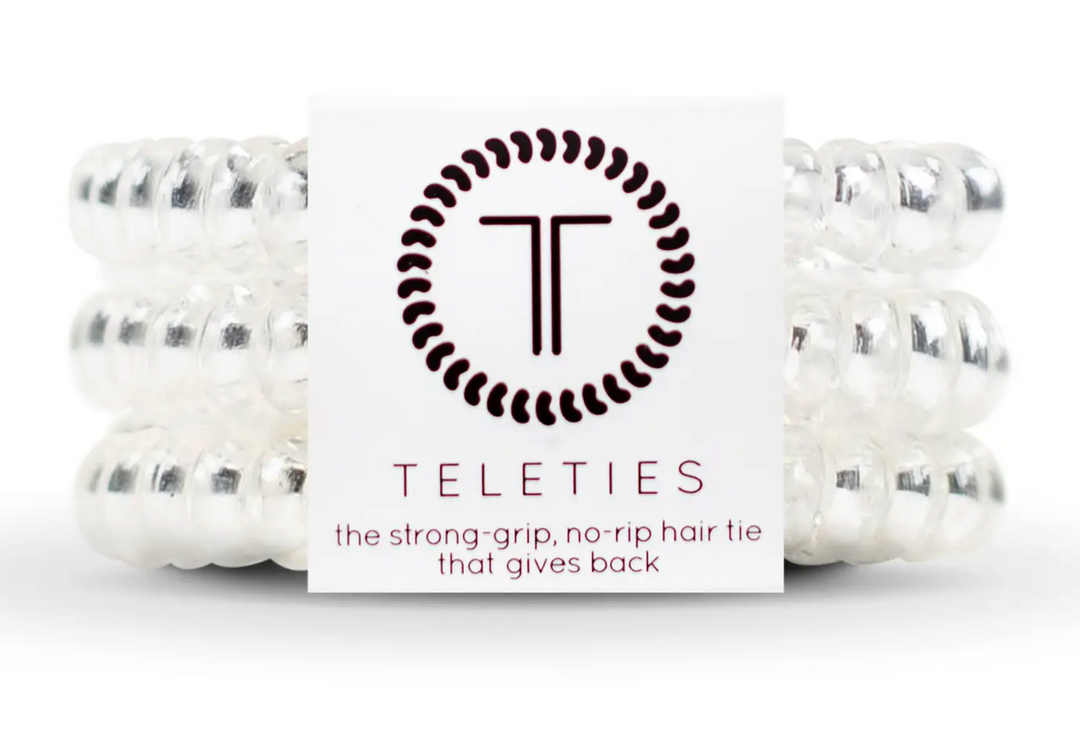 Teleties - Crystal Clear Spiral Hair Coils (Small)