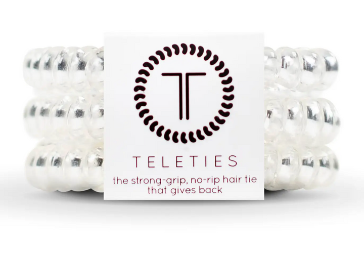 Teleties - Crystal Clear Spiral Hair Coils (Small)
