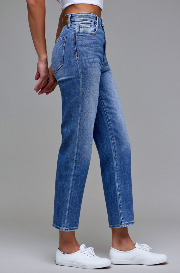Dani - Dark High Rise Cropped Jeans