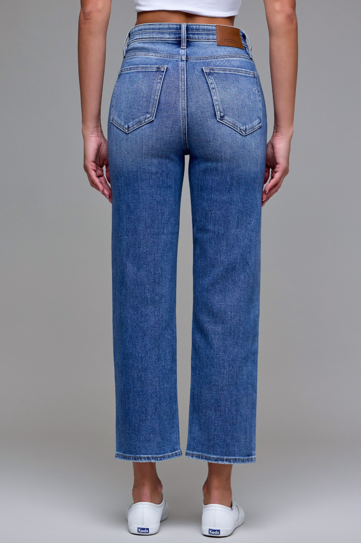 Dani - Dark High Rise Cropped Jeans