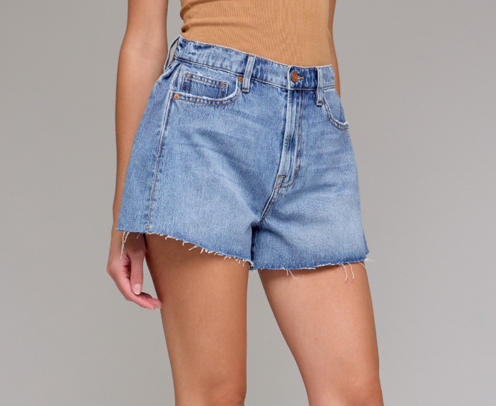 Julie - Side Insert Denim Shorts