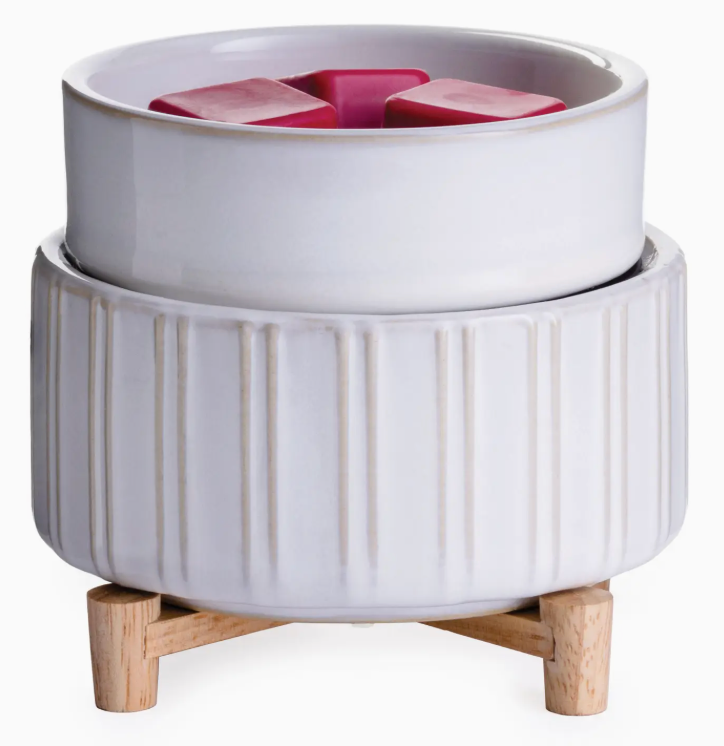 2-in-1 Classic Warmer Ceramic & Wood