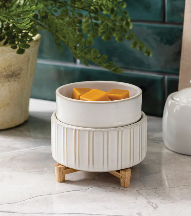 2-in-1 Classic Warmer Ceramic & Wood