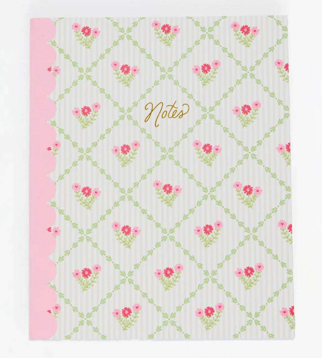 Scallop Notebook - Cottage Trellis