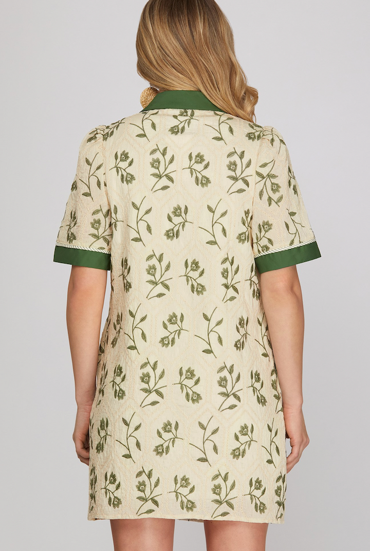 Krissy - Embroidered Mini Dress