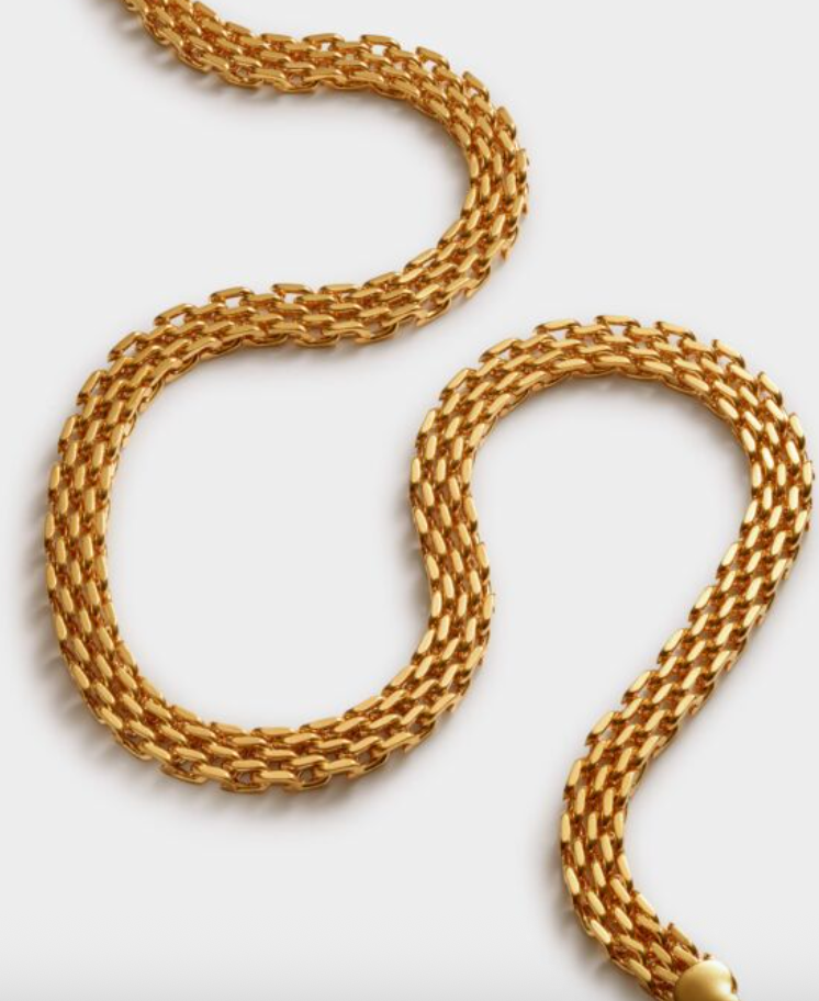 Katie Loxton - Braid Chain Waterproof Gold Necklace