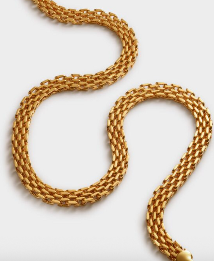 Katie Loxton - Braid Chain Waterproof Gold Necklace