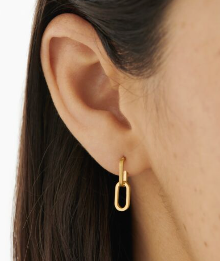 Arabella Waterproof Gold Hoop Earrings