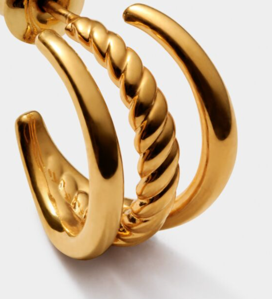 Katie Loxton - Laia Waterproof Gold Illusion Hoop Earrings