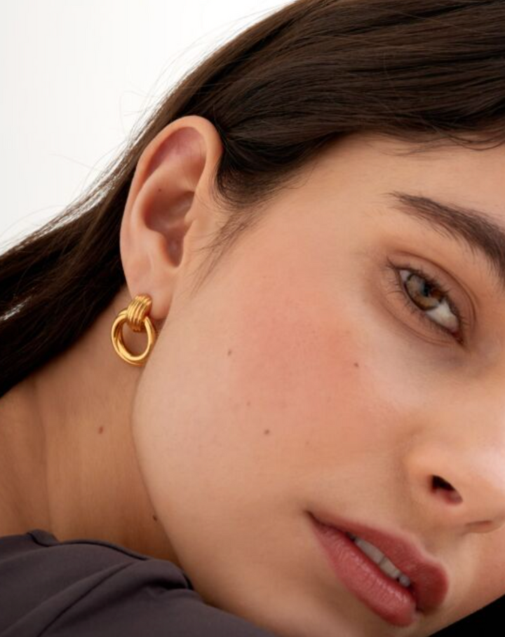 Katie Loxton - Demi Waterproof Gold Oversized Stud Earrings