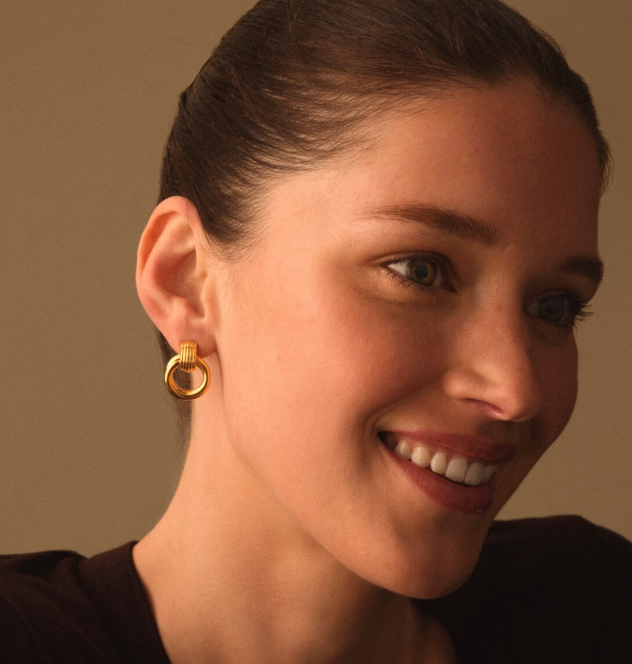 Katie Loxton - Demi Waterproof Gold Oversized Stud Earrings