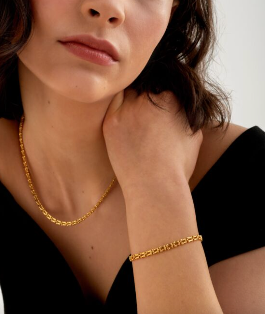 Katie Loxton - Grecian Waterproof Gold Link Bracelet