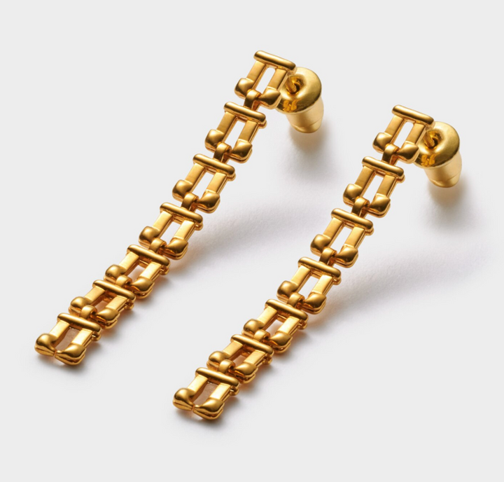Katie Loxton - Grecian Waterproof Gold Link Multi-Wear Earrings