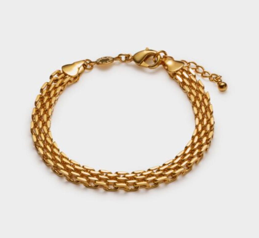 Katie Loxton - Braid Chain Waterproof Gold Bracelet