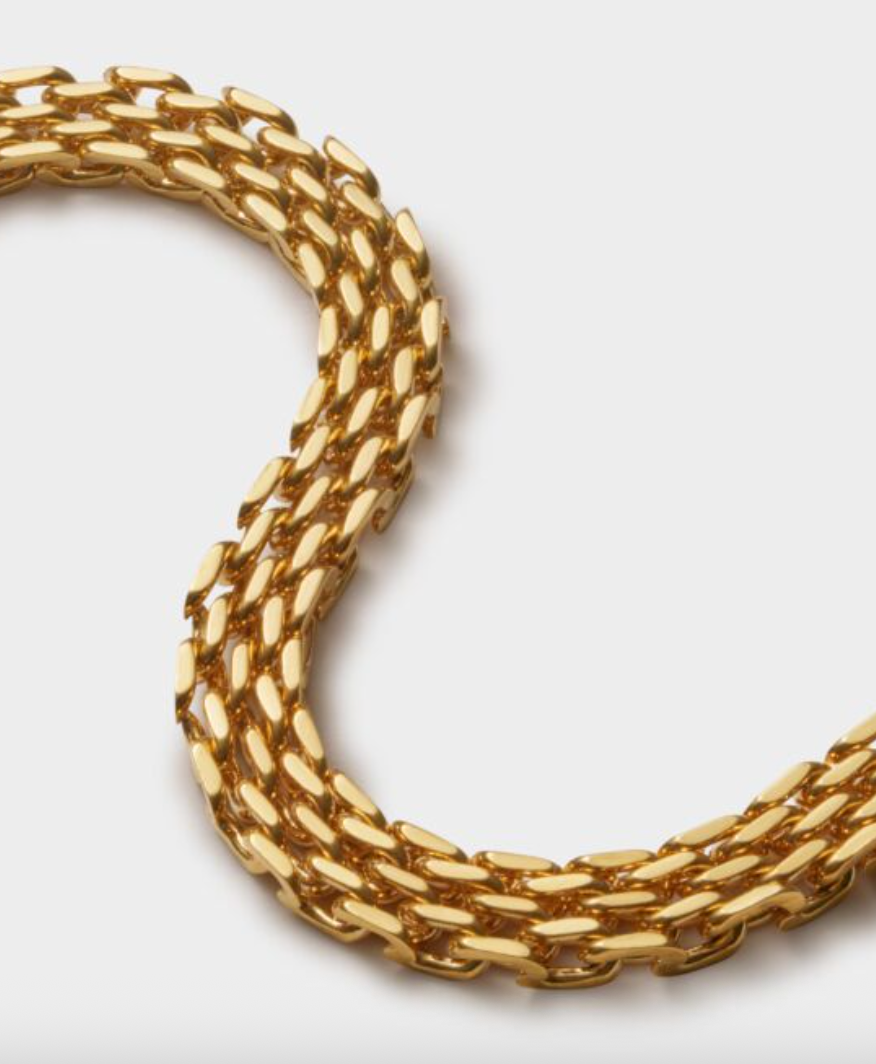 Katie Loxton - Braid Chain Waterproof Gold Bracelet