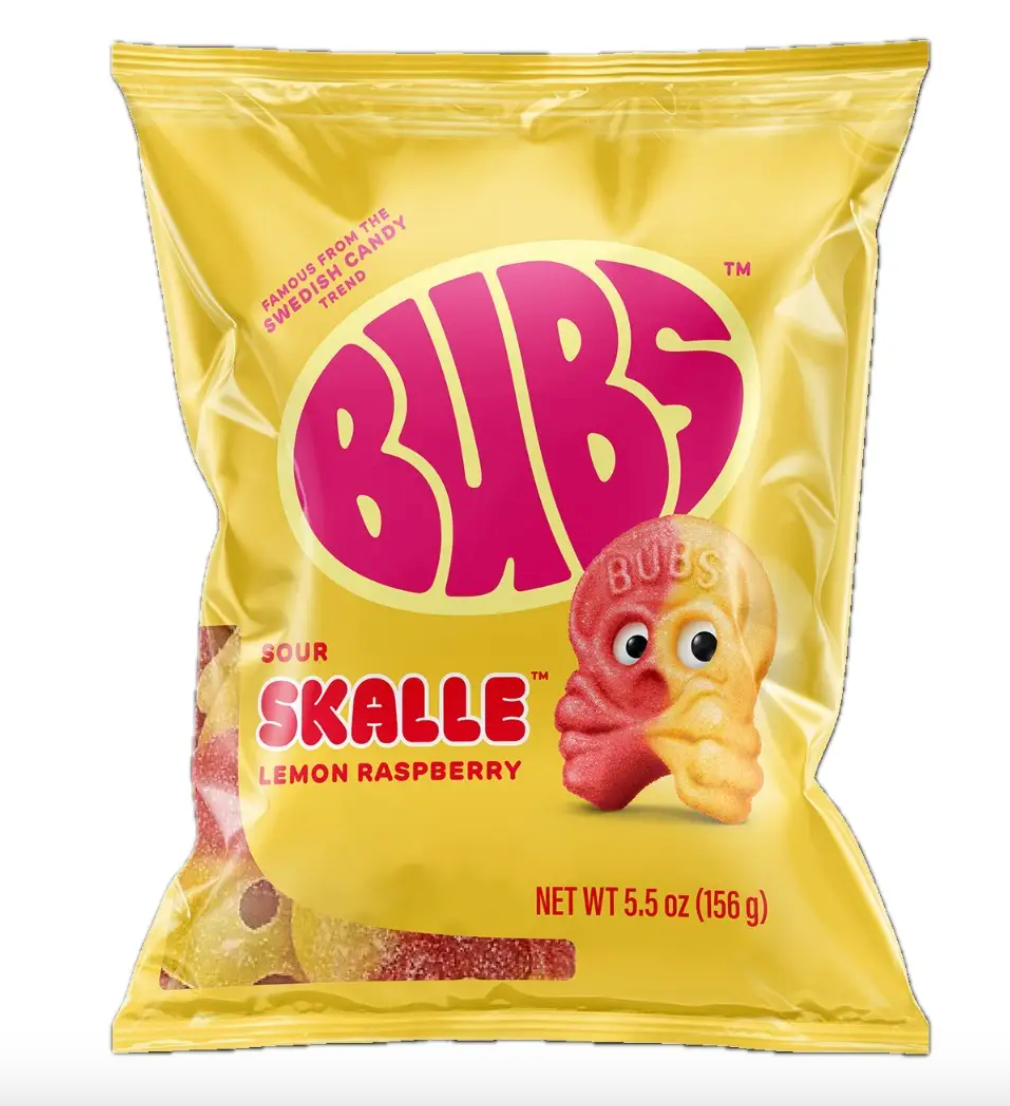 Bubs Candy - Sour Skalle Lemon Raspberry
