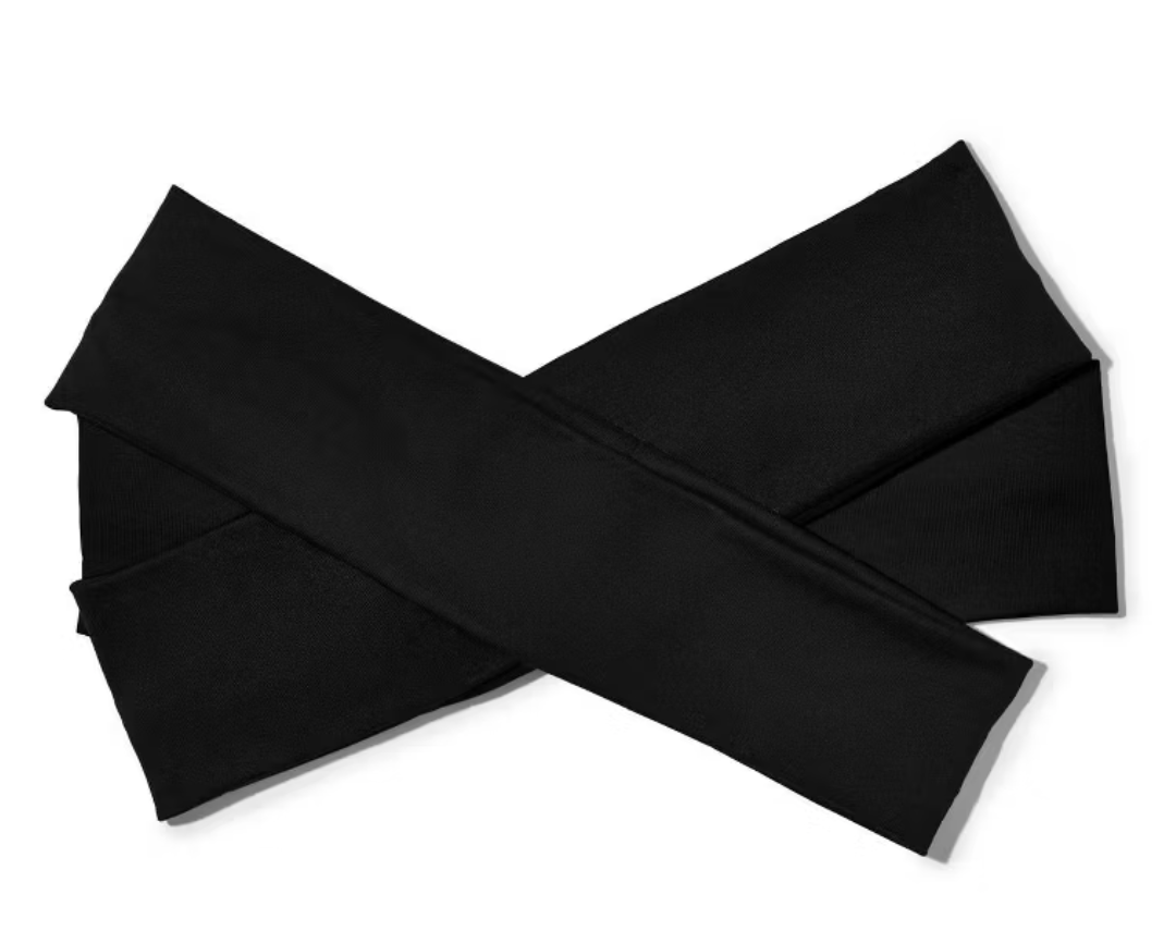 Kitsch - Recycled Fabric Active Headbands 3pc Set Black