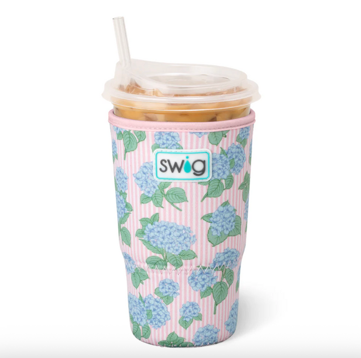 Swig - Hydrangeas Iced Cup Coolie(Large)