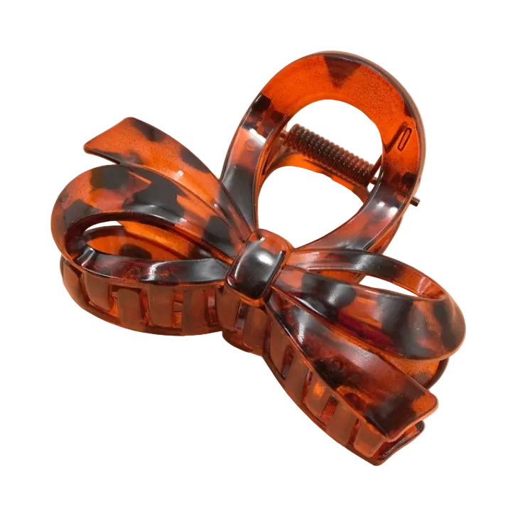 Bow Claw Clip - Tortoise