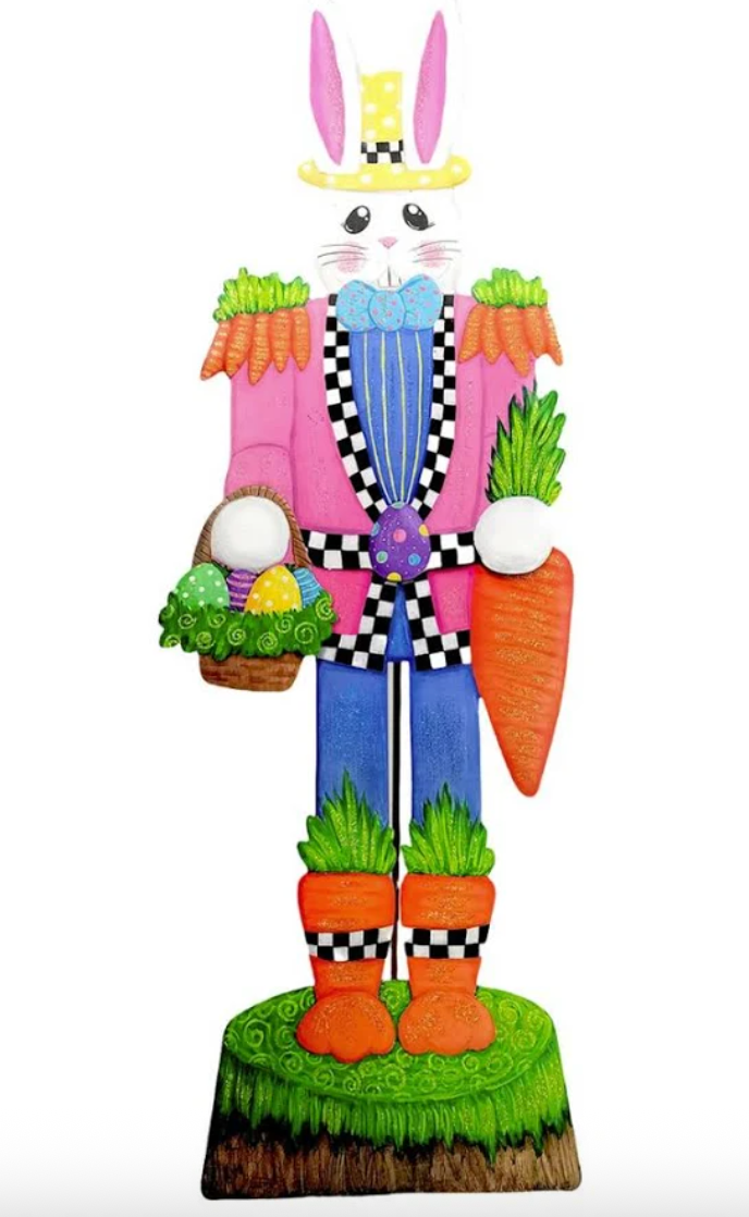Round Top - Elegant Rabbit Nutcracker