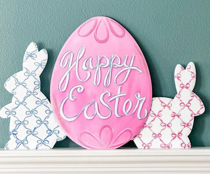 Round Top - Bowtiful Bunnies (Pink)