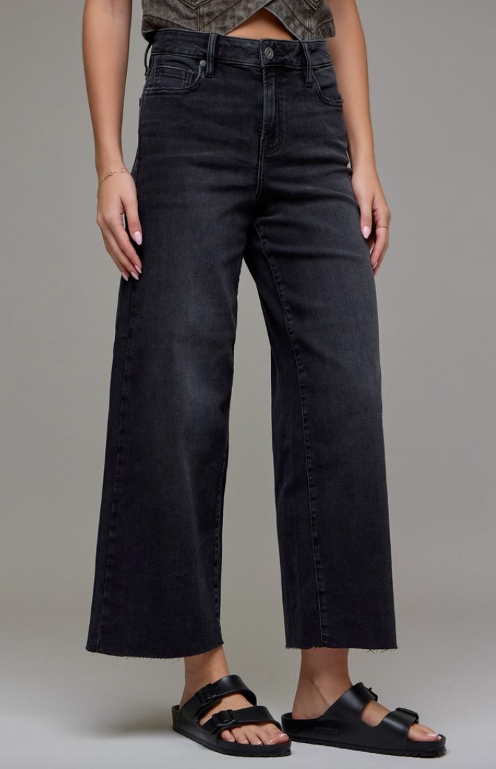 Heidi - Wide Leg Black Denim
