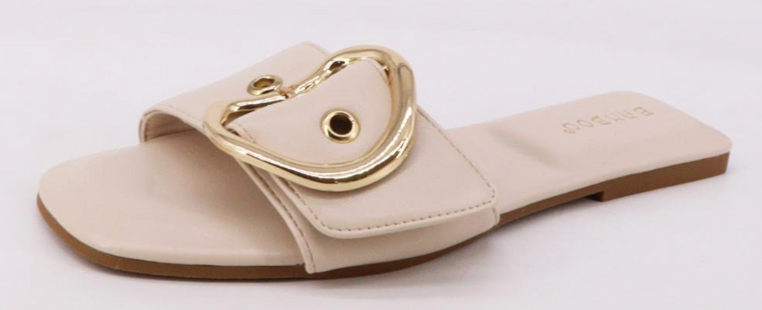 Tonya - Oversized Buckle Sandal